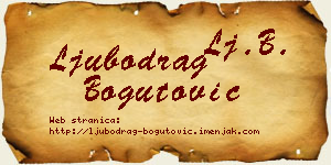 Ljubodrag Bogutović vizit kartica